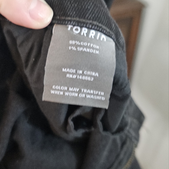 Torrid black denim carpenter jeanss 20R - Picture 8 of 9
